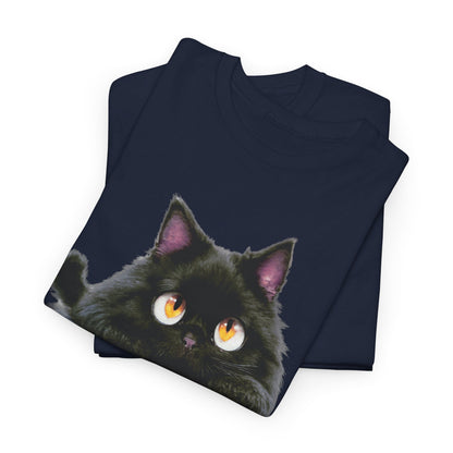 Cat Lover T-Shirt, Kitty Graphic Tee, Kitten Print Shirt, Feline Fan Top, Animal Pet Owner Gift