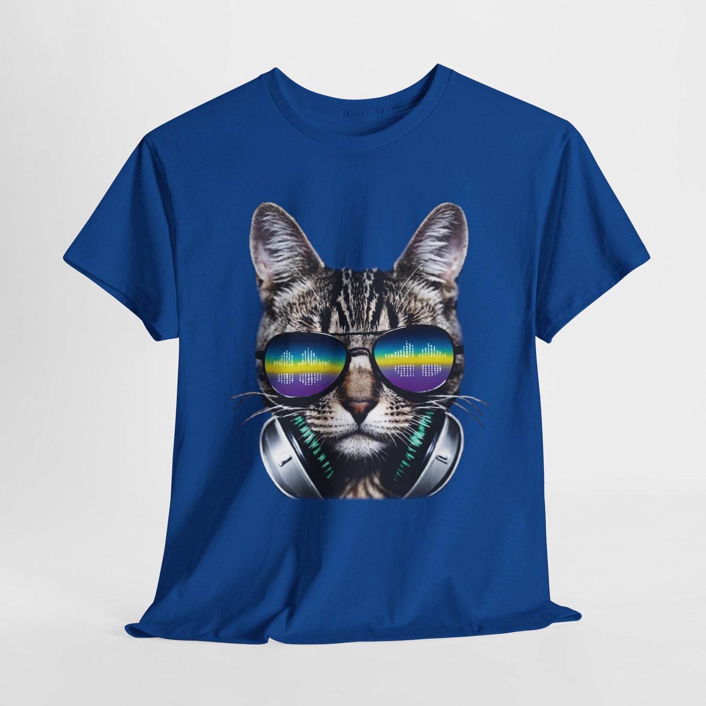 Groovy DJ Cat T-Shirt / Geschenk / Katzenliebhaber /Zocken / gaming / Comic / Katze / Kopfhörer / Musik / Music