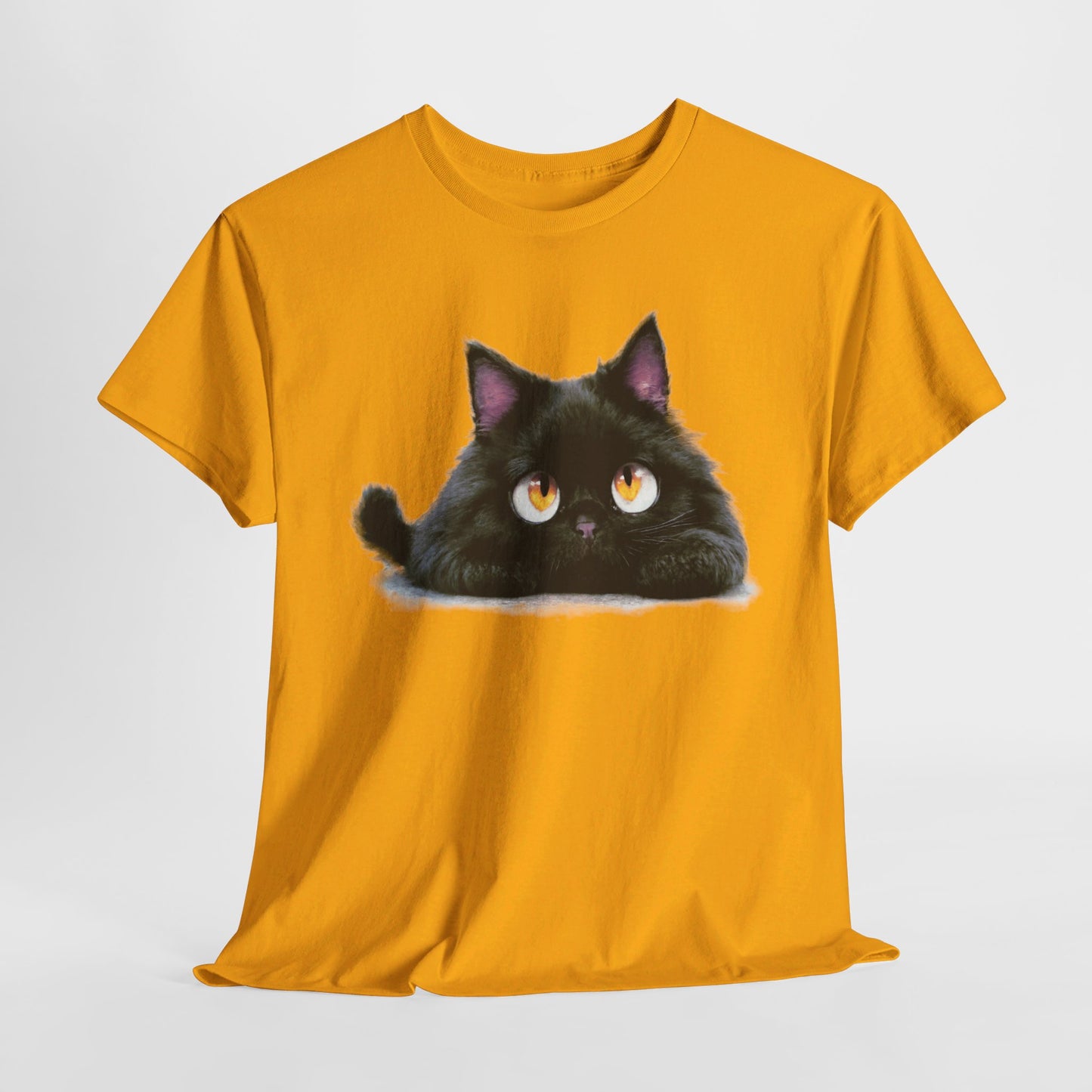 Cat Lover T-Shirt, Kitty Graphic Tee, Kitten Print Shirt, Feline Fan Top, Animal Pet Owner Gift