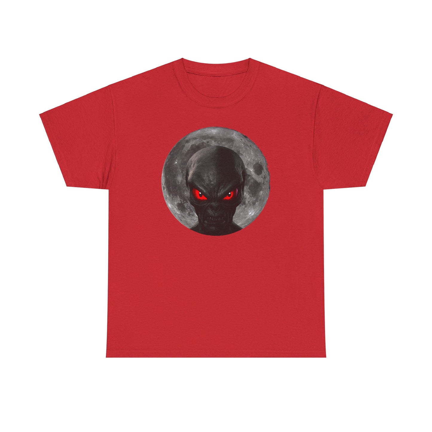 Moonlight Monster Alien T-Shirt  / Gruselige Kreatur mit Leuchtenden Augen, Ideal für Halloween und Horrorfans