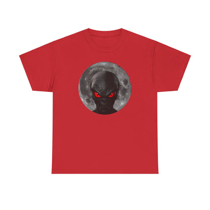 Moonlight Monster Alien T-Shirt  / Gruselige Kreatur mit Leuchtenden Augen, Ideal für Halloween und Horrorfans