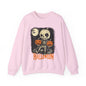 Halloween Pumpkin little Skull Sweatshirt, Fall Autumn Costume Jumper, Spooky Season Pullover, Trick or Treat Top, Jack O Lantern Graphic