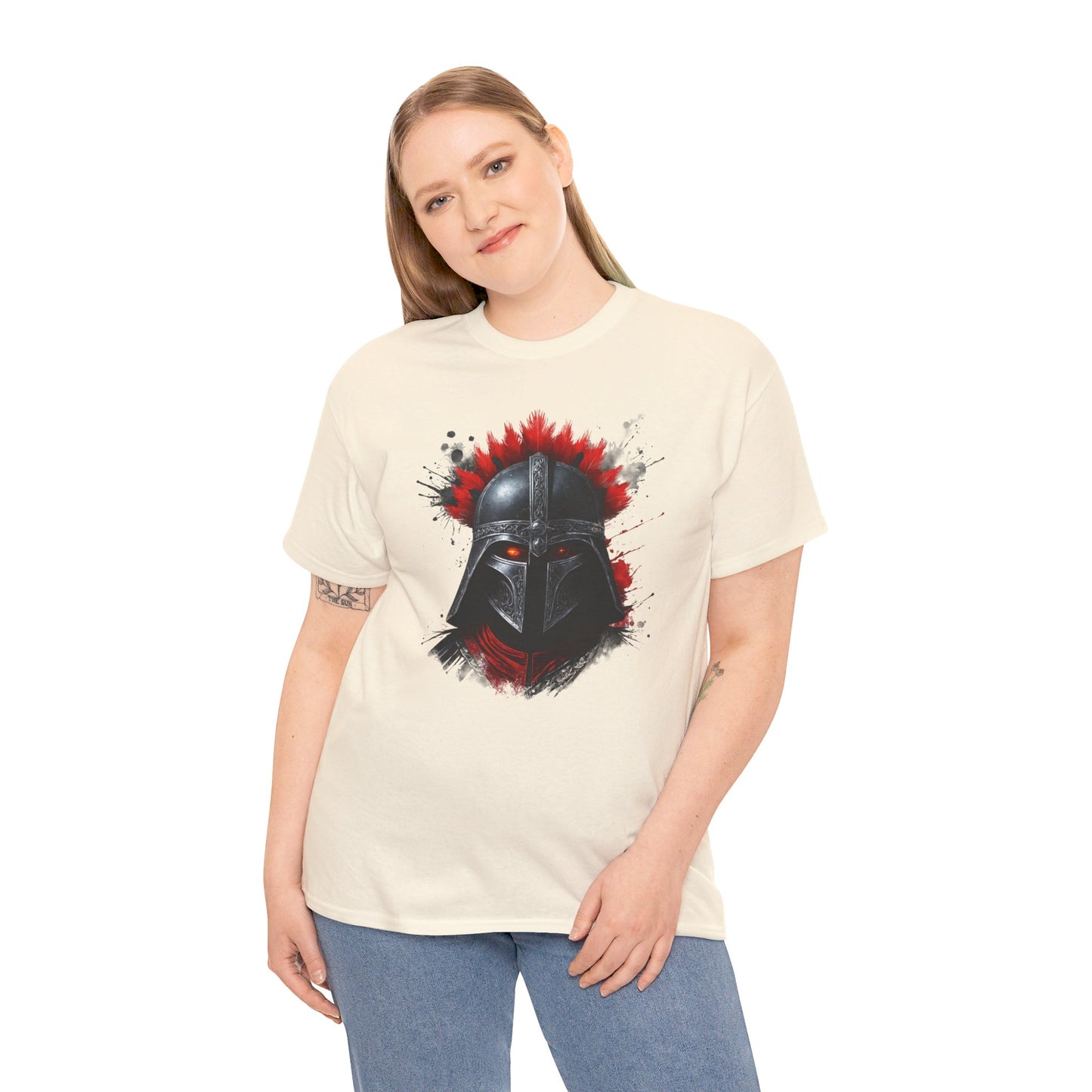 Sparta Warrior Tee, Ancient Warrior T-Shirt, Red Eyes Shirt, Unisex Cotton Tee, Historical Warrior Top