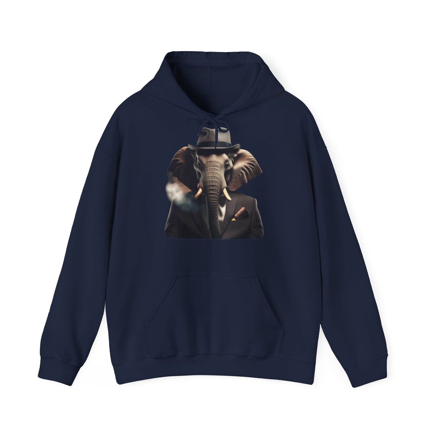 Stilvoller Elefant im Anzug Hoodie / Vintage Look mit Zigarette auf Sweatshirts / Sweatshirt / Vintage / 1930er / RetroVibes / Geschenk