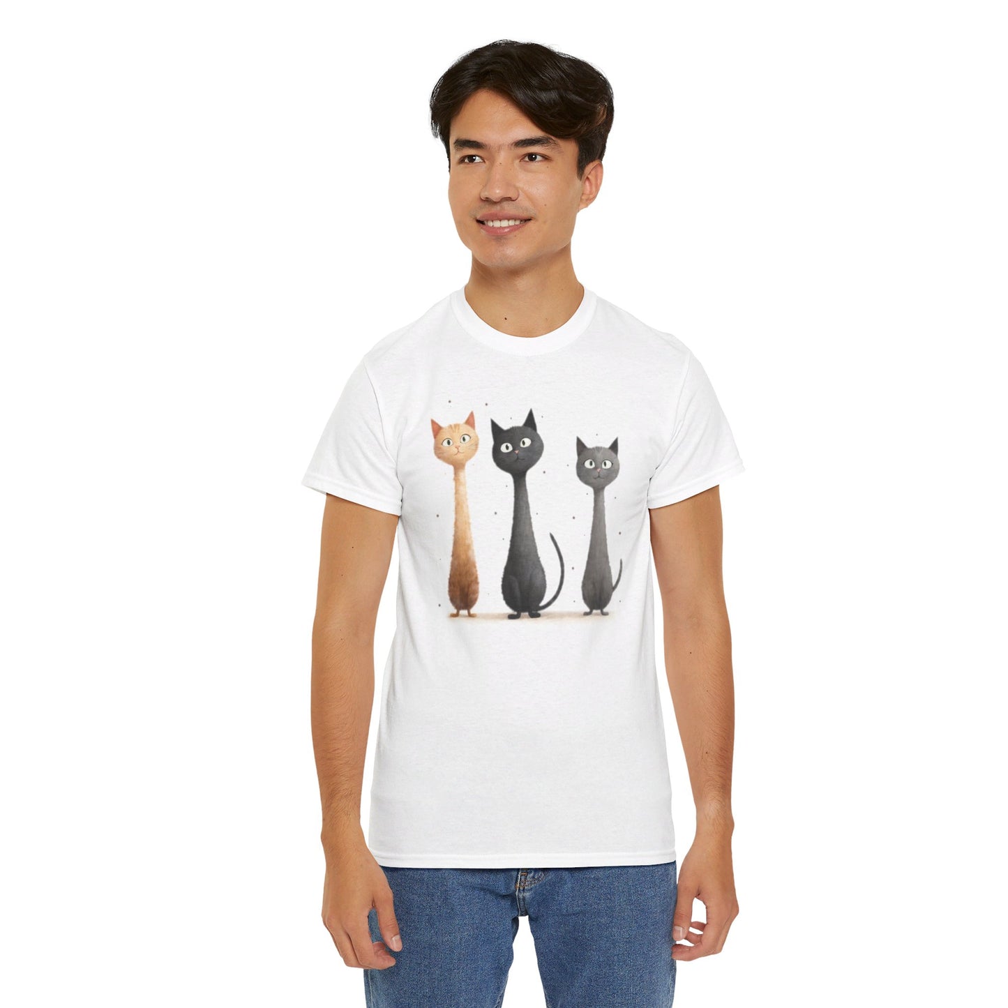 Cat Family T-Shirt, Kitty Tee, Animal Lover Gift, Adorable Cat Shirt, Pet Owner Apparel