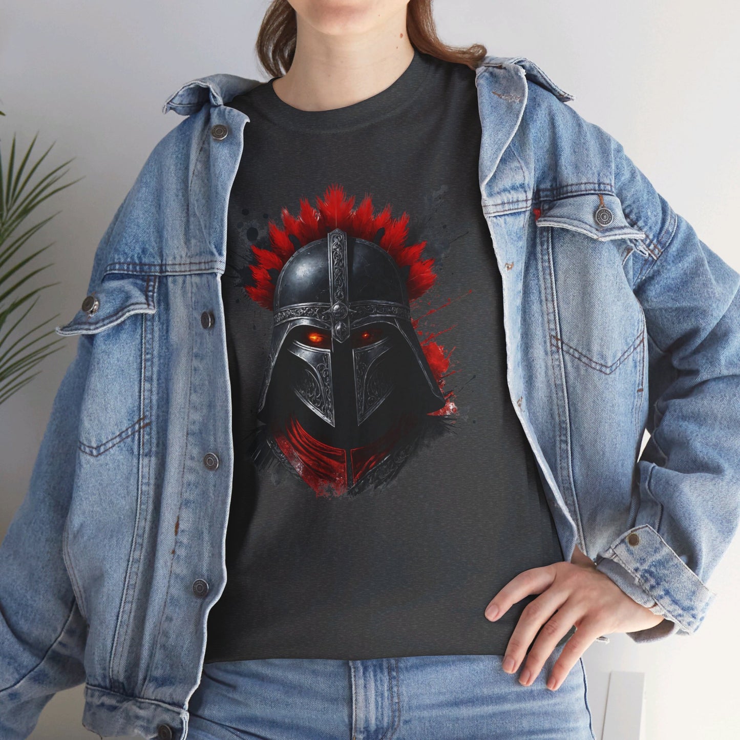 Sparta Warrior Tee, Ancient Warrior T-Shirt, Red Eyes Shirt, Unisex Cotton Tee, Historical Warrior Top