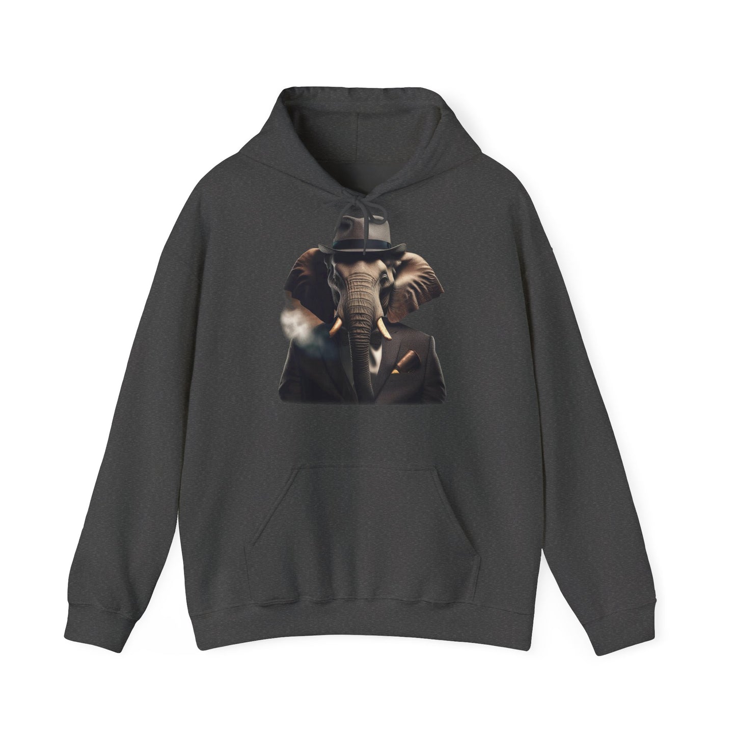 Stilvoller Elefant im Anzug Hoodie / Vintage Look mit Zigarette auf Sweatshirts / Sweatshirt / Vintage / 1930er / RetroVibes / Geschenk