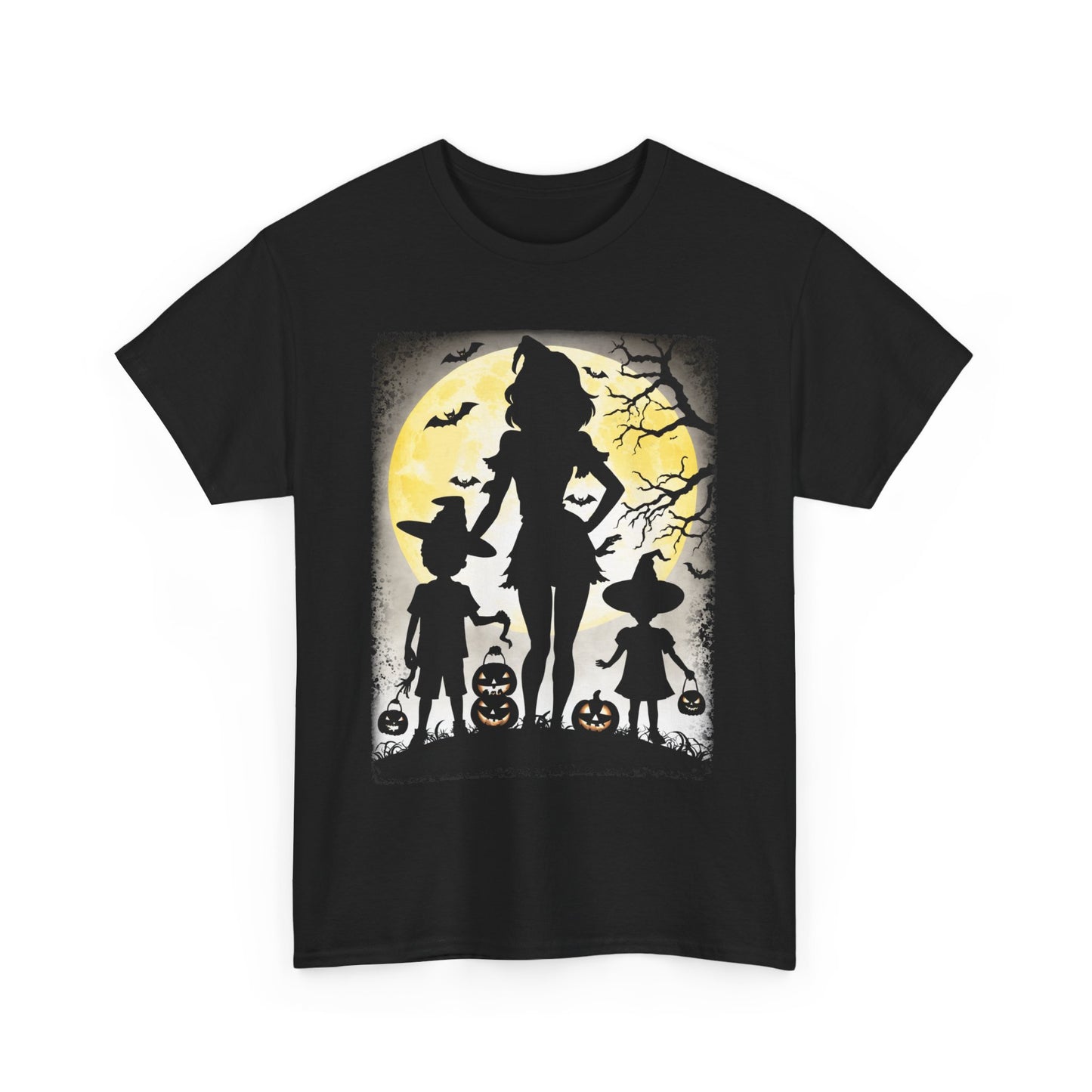 Halloween Walk Mom & Kids Pumpkin, Spooky Unisex T-Shirt, Fall Season Shirt, Jack-O-Lantern Costume Top, Autumn Witch Theme Apparel