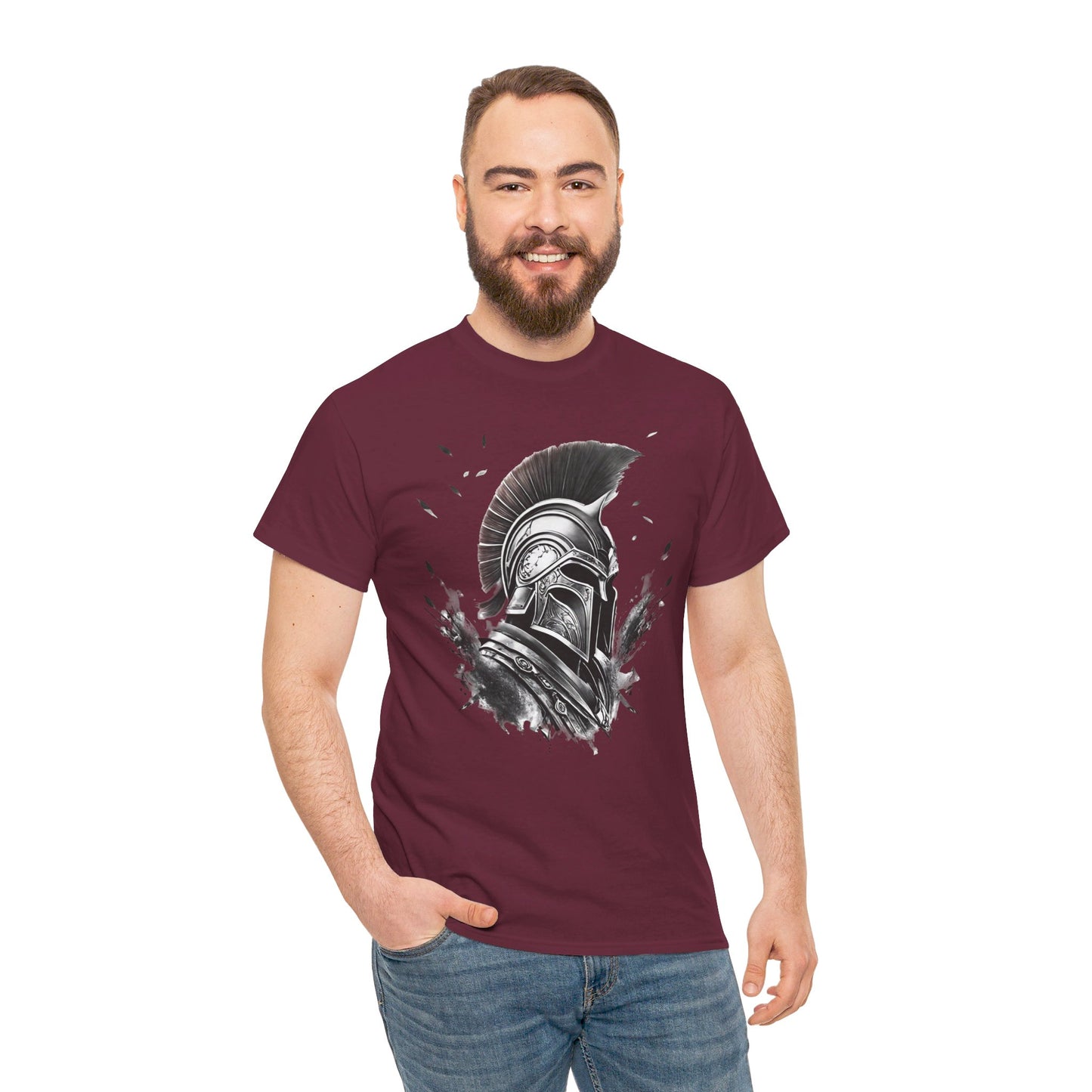 Sparta Warrior T-Shirt, Ancient Greece Tee, Battle of Thermopylae Top, Leonidas Shirt, Spartan Soldier Apparel, Greek History Clothing