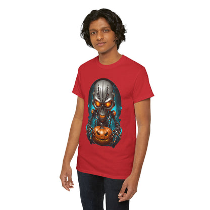 Halloween Pumking Cyborg T-Shirt, Halloween Tee, Unisex Shirt, Pumpkin Design Shirt, Halloween Costume