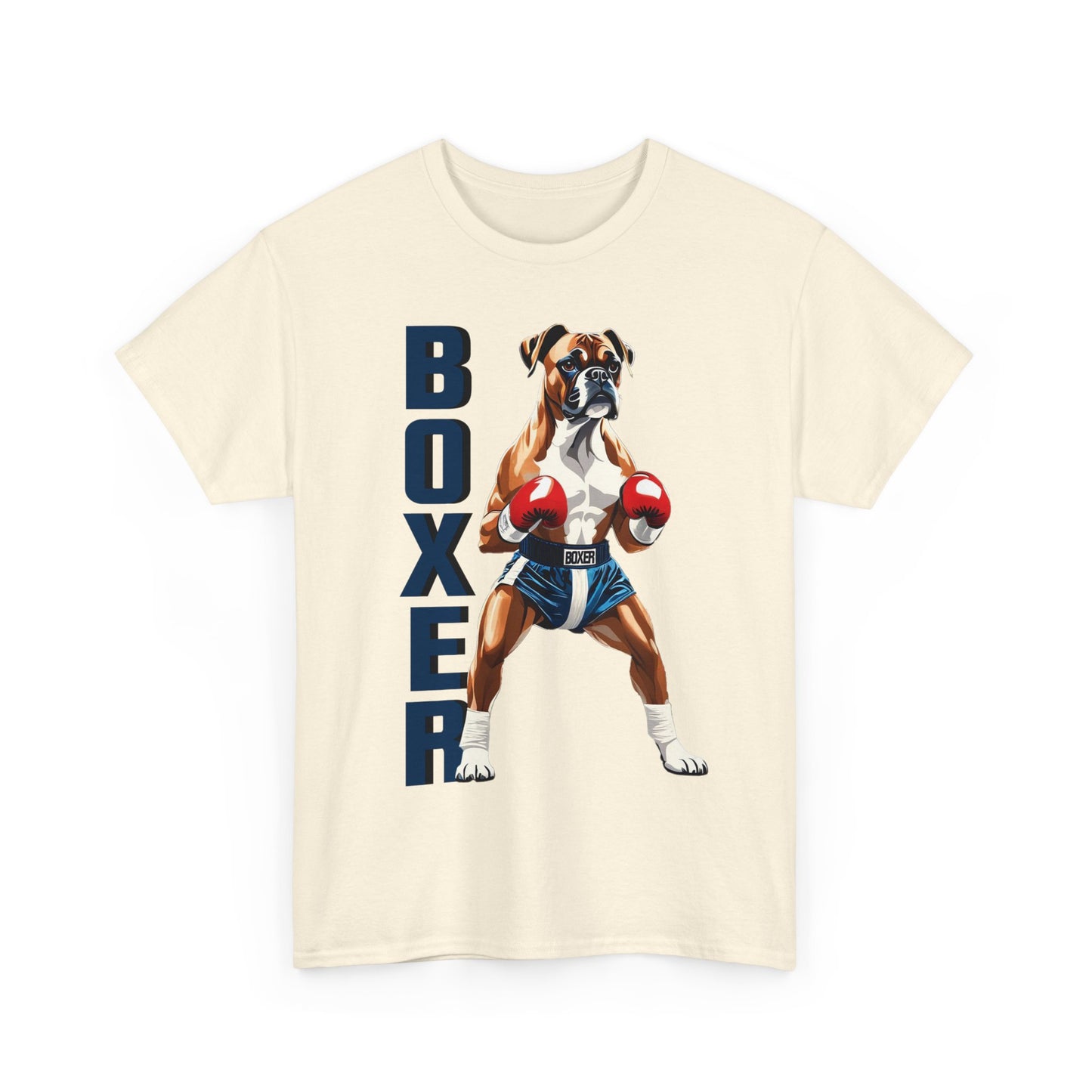 Boxer T-Shirt - Lustiges Cartoon - T-Shirt für Fitness-Enthusiasten und Hundeliebhaber