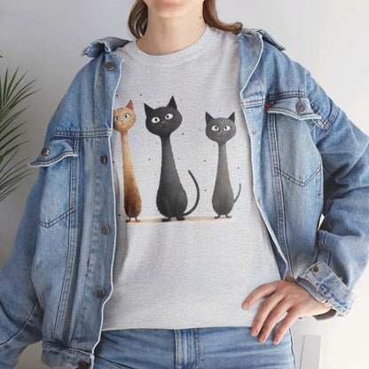 Cat Family T-Shirt, Kitty Tee, Animal Lover Gift, Adorable Cat Shirt, Pet Owner Apparel