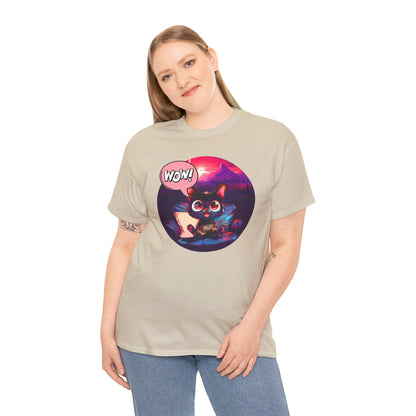 Wow! Gamer Cat" T-Shirt / Geschenk / Katzenliebhaber /Zocken / gaming / Comic / Katze