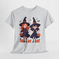 Halloween Witch Tee, Cute Smiling Girls Costume, Unisex Cotton Shirt, Halloween Party, Trick or Treat, Funny Halloween Gift, Spooky Witch