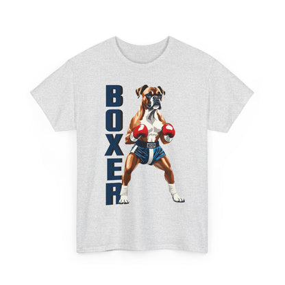 Boxer T-Shirt - Lustiges Cartoon - T-Shirt für Fitness-Enthusiasten und Hundeliebhaber