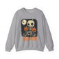 Halloween Pumpkin little Skull Sweatshirt, Fall Autumn Costume Jumper, Spooky Season Pullover, Trick or Treat Top, Jack O Lantern Graphic