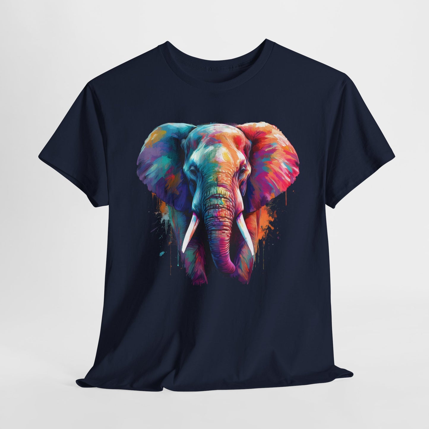 Elefant Kunst Design auf T-Shirts, Hoodies, Kissen und Tassen / Exotisches Tiermotiv für Tier- und Kunstliebhaber  Fans T-Shirt / Geschenk