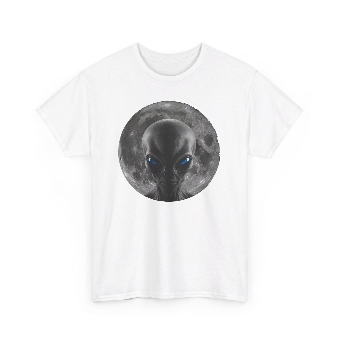 Moonlight Monster Alien Blue Eyes T-Shirt / Gruselige Kreatur mit Leuchtenden Augen, Ideal für Alien Fans / Geschenk / Gift