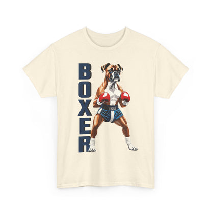 Boxer T-Shirt - Lustiges Cartoon - T-Shirt für Fitness-Enthusiasten und Hundeliebhaber