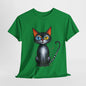 Cat Lover T-Shirt, Feline Graphic Tee, Multicolor Kitten Print Top, Animal Theme Shirt, Cat Enthusiast Clothing