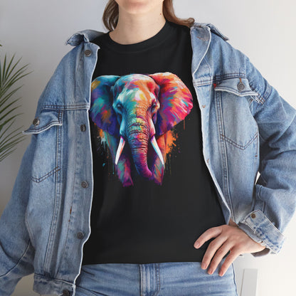 Elefant Kunst Design auf T-Shirts, Hoodies, Kissen und Tassen / Exotisches Tiermotiv für Tier- und Kunstliebhaber  Fans T-Shirt / Geschenk