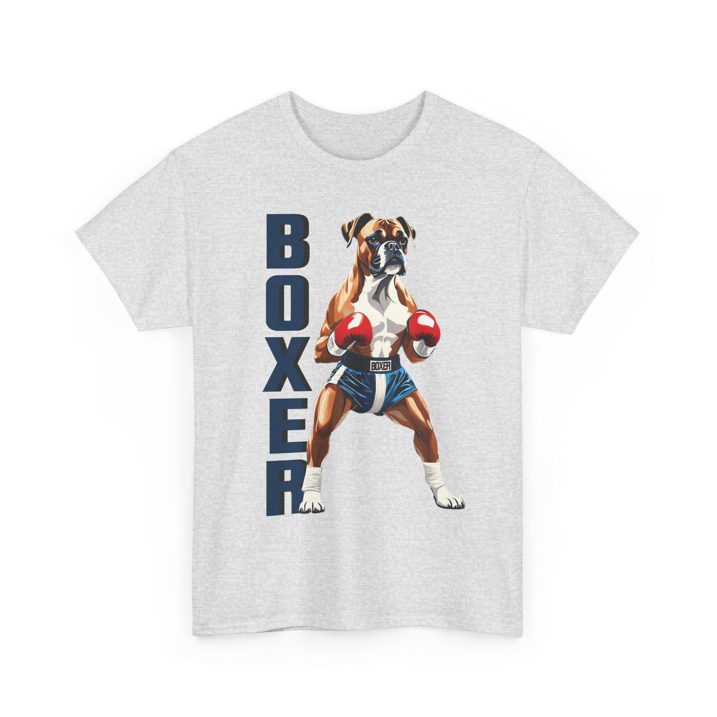 Boxer T-Shirt - Lustiges Cartoon - T-Shirt für Fitness-Enthusiasten und Hundeliebhaber