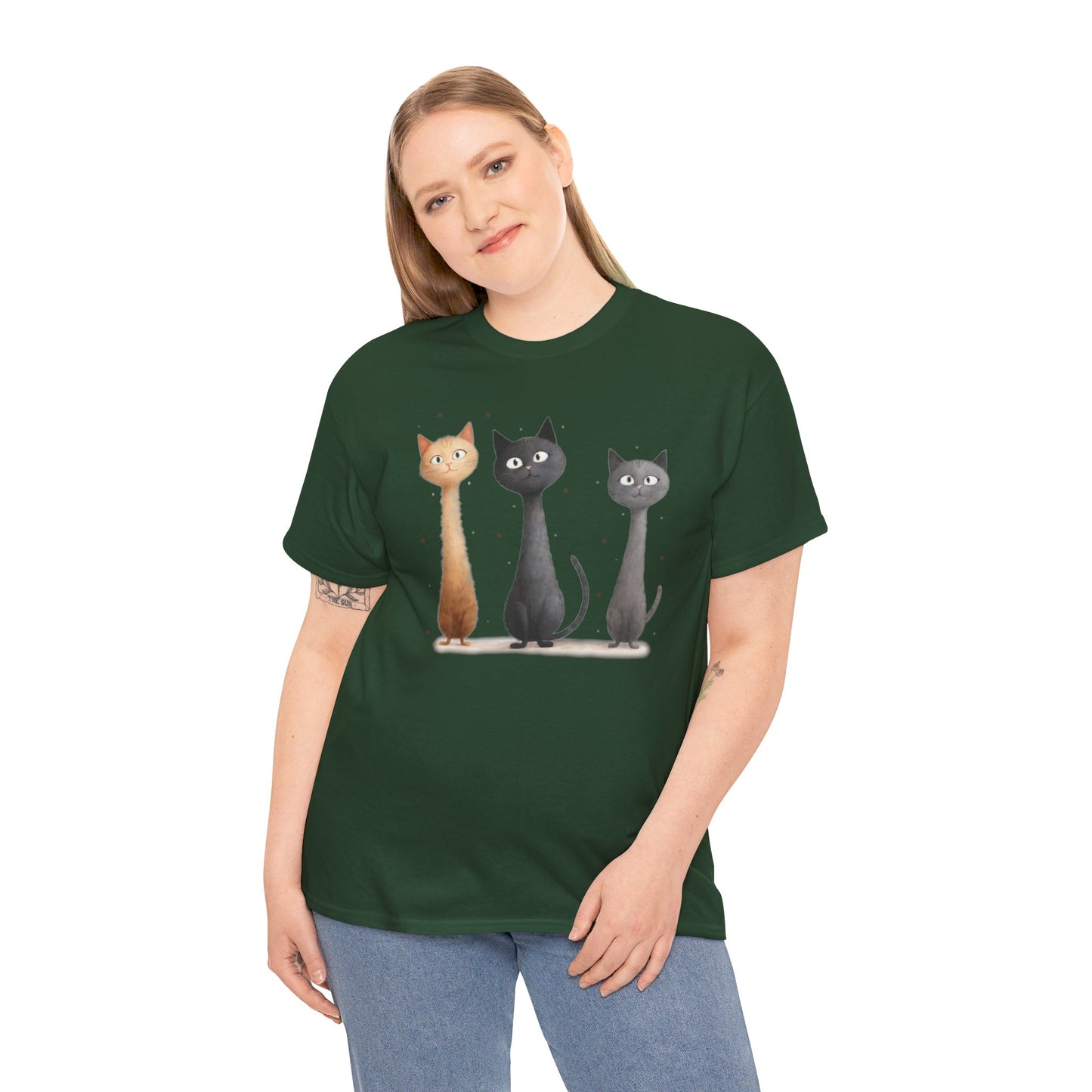 Cat Family T-Shirt, Kitty Tee, Animal Lover Gift, Adorable Cat Shirt, Pet Owner Apparel