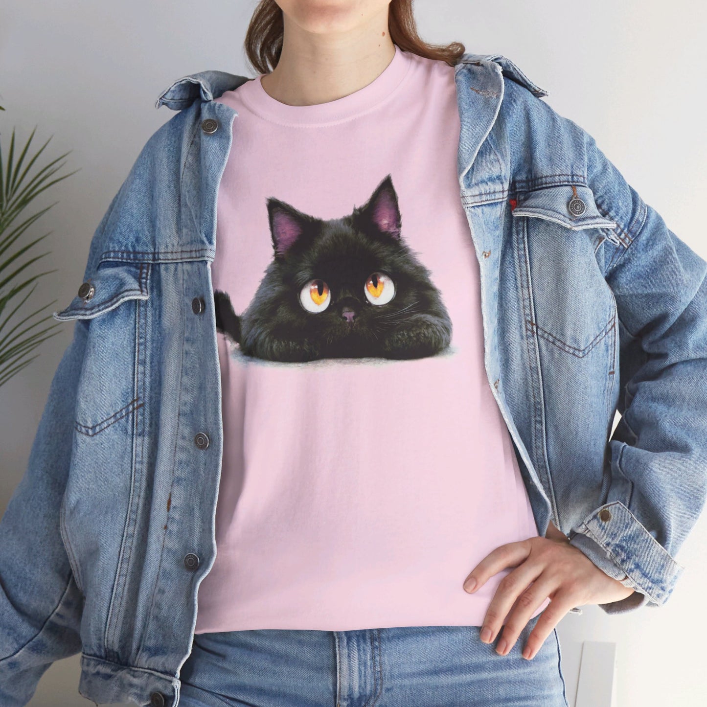 Cat Lover T-Shirt, Kitty Graphic Tee, Kitten Print Shirt, Feline Fan Top, Animal Pet Owner Gift