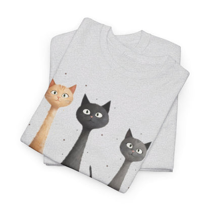 Cat Family T-Shirt, Kitty Tee, Animal Lover Gift, Adorable Cat Shirt, Pet Owner Apparel