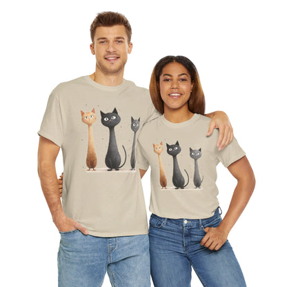 Cat Family T-Shirt, Kitty Tee, Animal Lover Gift, Adorable Cat Shirt, Pet Owner Apparel