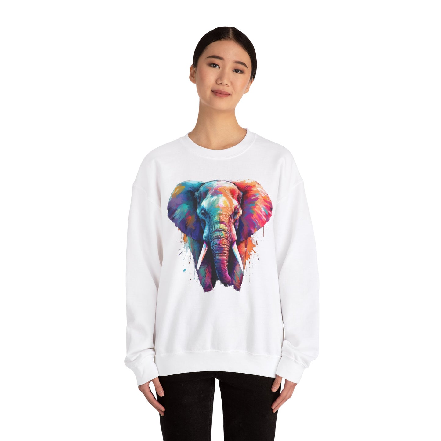 Elefant Kunst Design auf T-Shirts, Hoodies, Kissen und Tassen / Exotisches Tiermotiv für Tier- und Kunstliebhaber Fans T-Shirt / Geschenk