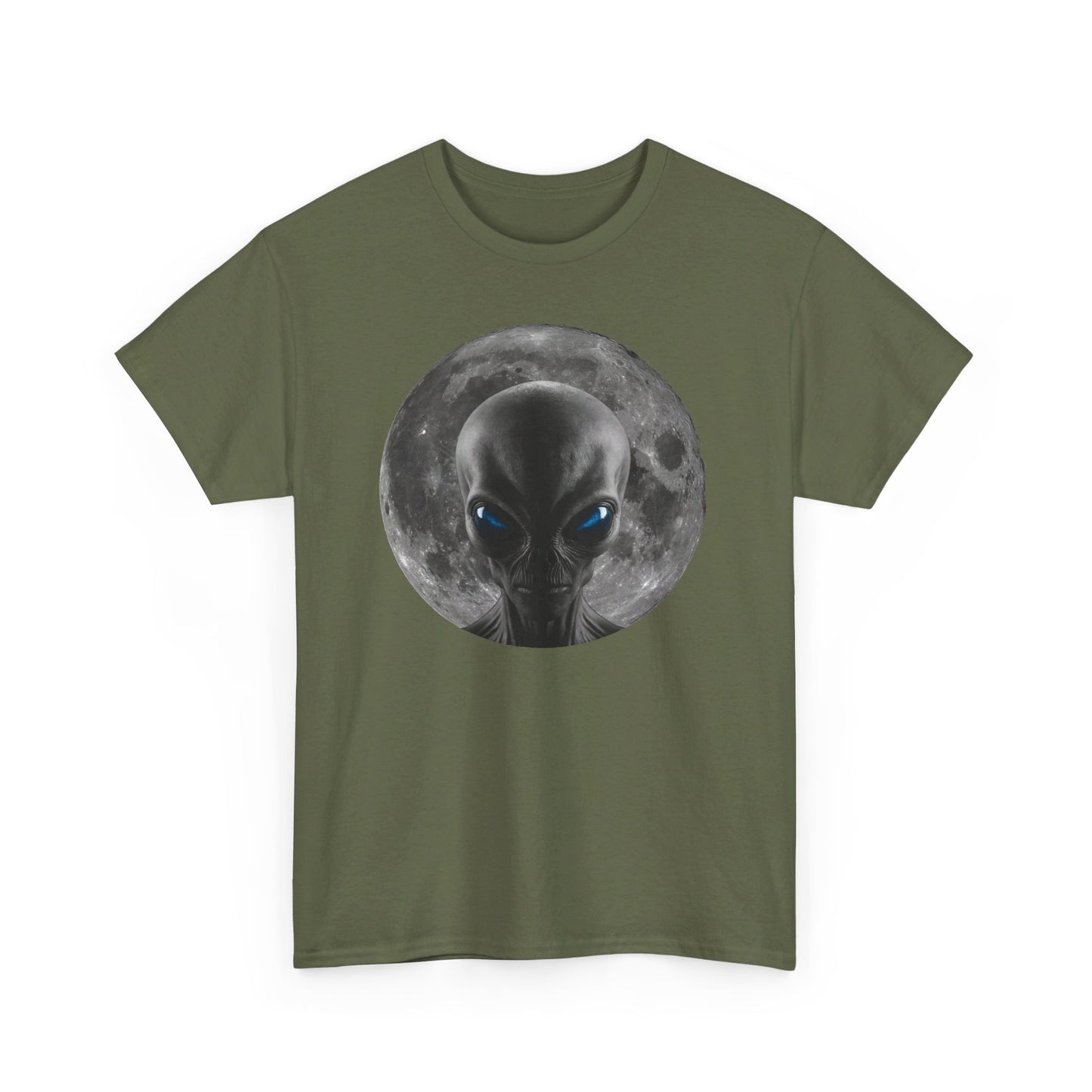 Moonlight Monster Alien Blue Eyes T-Shirt / Gruselige Kreatur mit Leuchtenden Augen, Ideal für Alien Fans / Geschenk / Gift