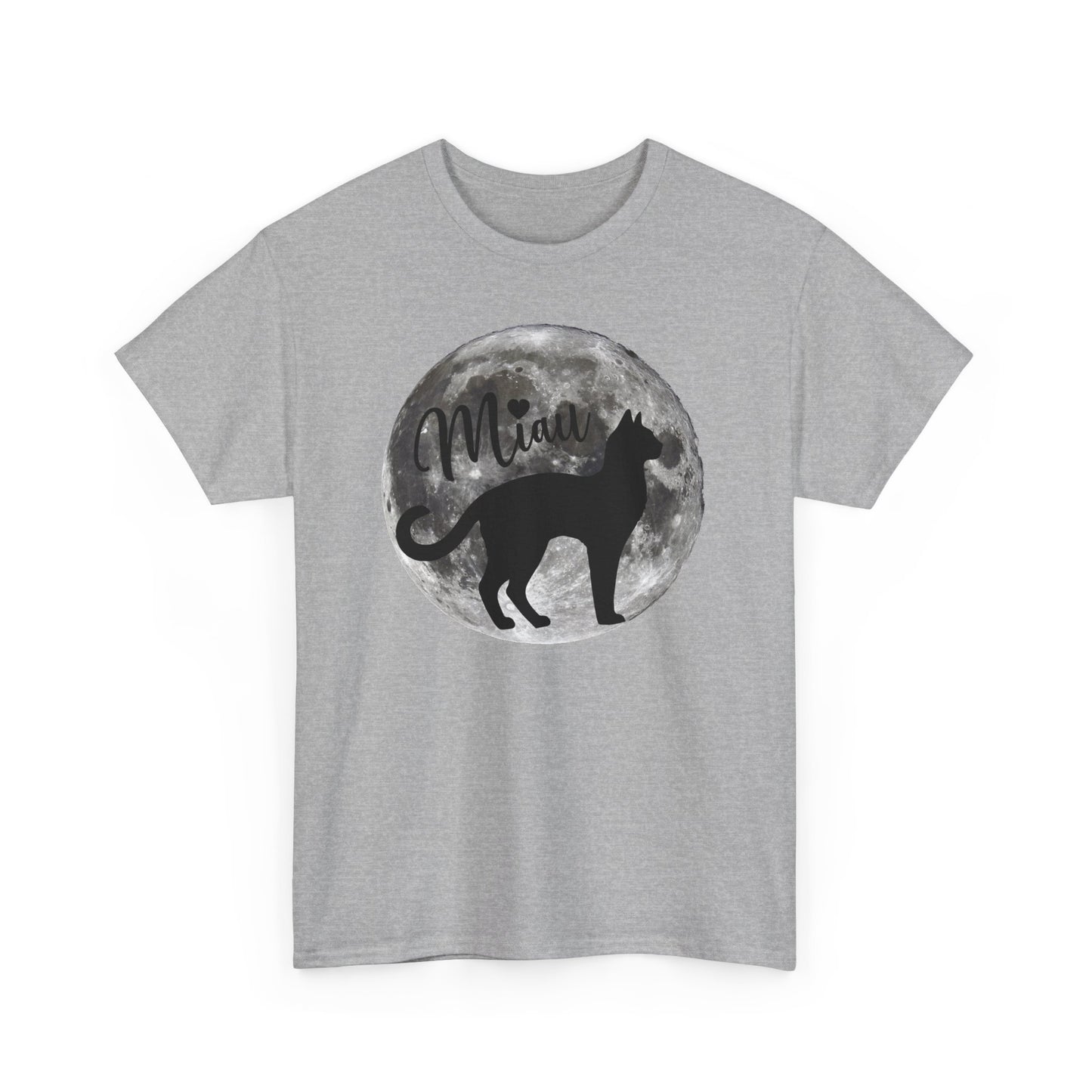 Miau Moon T-Shirt - Katzenliebhaber - Geschenk