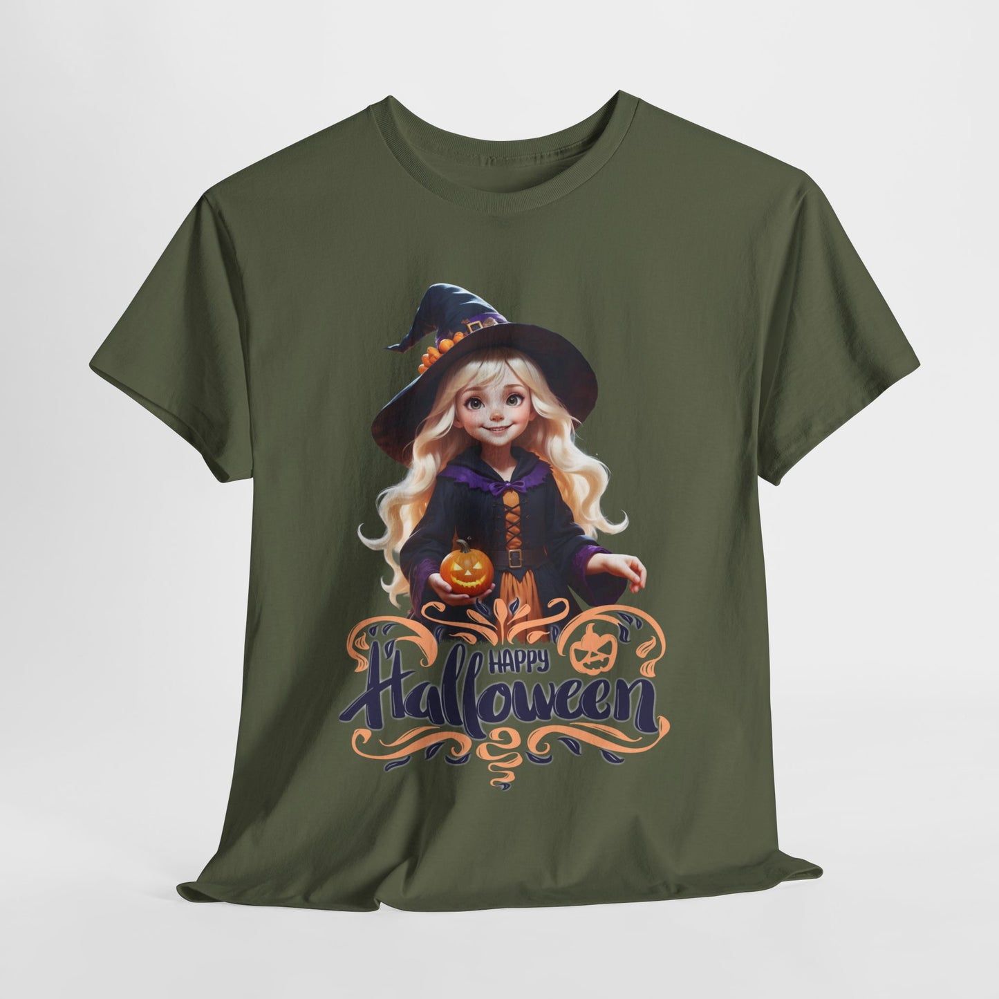 Halloween Witch Tee, Spooky Cute Shirt, Holiday Costume Apparel, Costume Party Top, October Festive T-Shirt