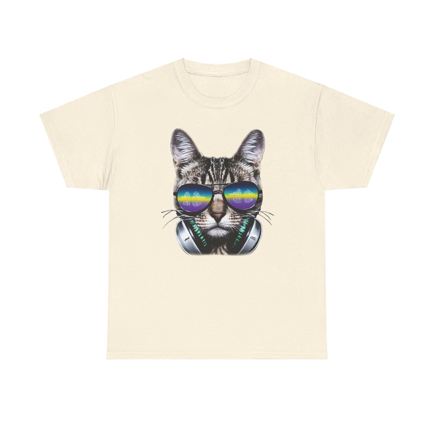 Groovy DJ Cat T-Shirt / Geschenk / Katzenliebhaber /Zocken / gaming / Comic / Katze / Kopfhörer / Musik / Music