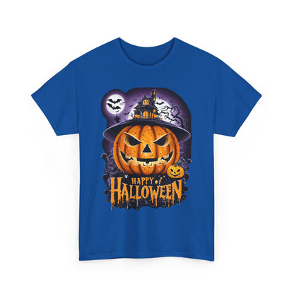 Happy of Halloween Pumpkin, Spooky Unisex T-Shirt, Fall Season Shirt, Jack-O-Lantern Costume Top, Autumn Witch Theme Apparel