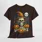 Copy of Halloween Skeleton Pumkin Scarry Tee Unisex Cotton Shirt, Halloween Party, Trick or Treat, Funny Halloween Gift, Spooky Witch