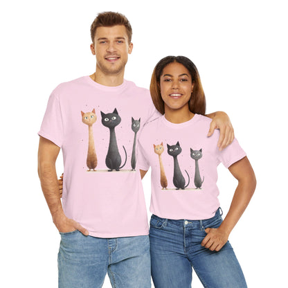 Cat Family T-Shirt, Kitty Tee, Animal Lover Gift, Adorable Cat Shirt, Pet Owner Apparel