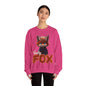 Sweatshirt Curly Fox Niedliches Fuchsmotiv mit lockigem Fell auf Kinder Sweatshirts /Trendiges Design für Tierliebhaber süss/Geschenk