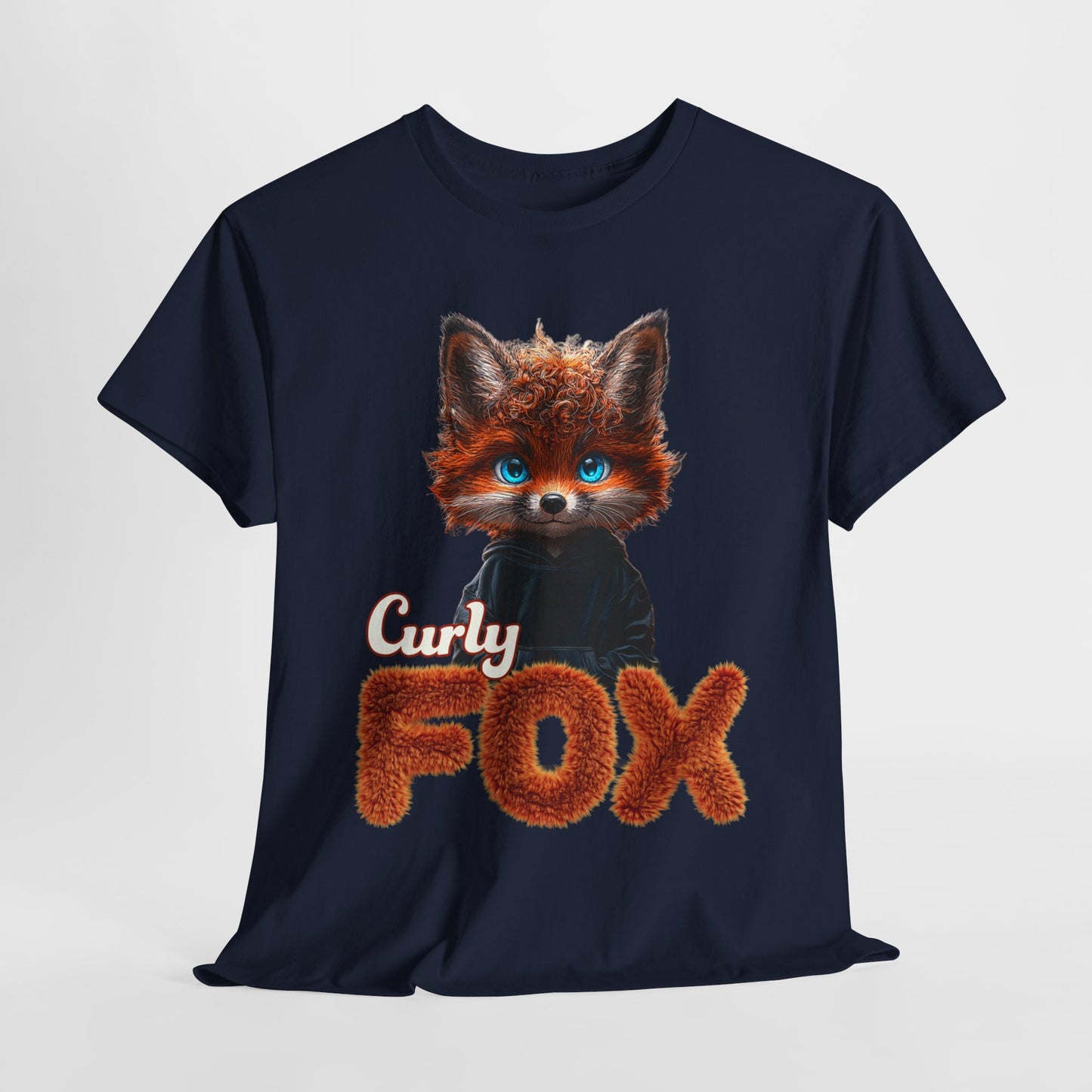 Copy of Sweatshirt Curly Fox Niedliches Fuchsmotiv mit lockigem Fell auf Kinder Sweatshirts /Trendiges Design für Tierliebhaber süss/Geschenk