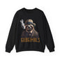 Sloth Gangster Sweatshirt / Cool Cat in 1930s Suit Design, Unisex, Gangimals Apparel, Vintage Feline Shirt, Animal Lover Gift