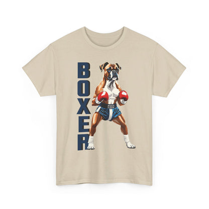 Boxer T-Shirt - Lustiges Cartoon - T-Shirt für Fitness-Enthusiasten und Hundeliebhaber