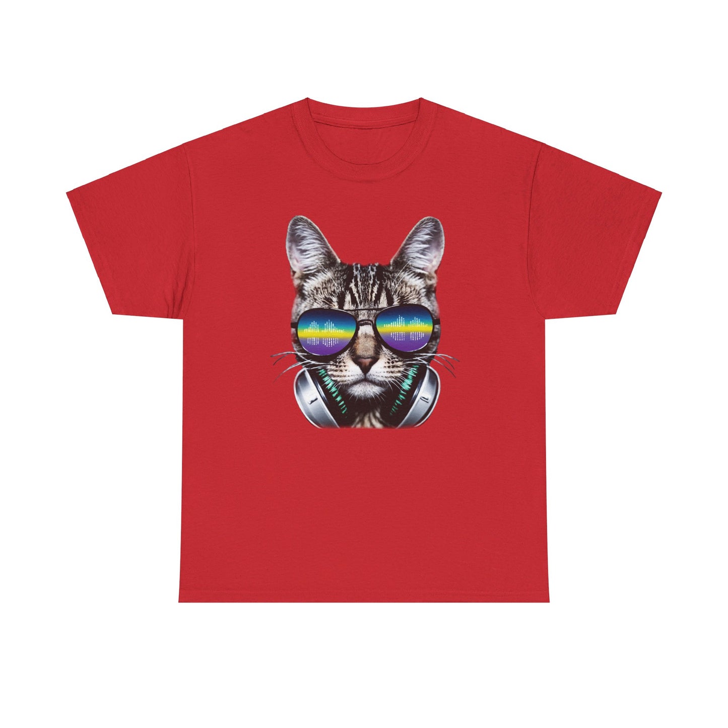 Groovy DJ Cat T-Shirt / Geschenk / Katzenliebhaber /Zocken / gaming / Comic / Katze / Kopfhörer / Musik / Music