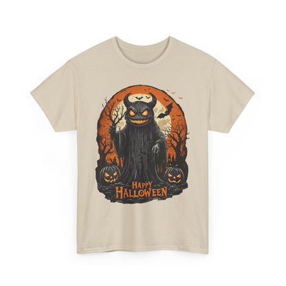 Halloween Pumpkin Dark Monster Tee, Spooky Unisex T-Shirt, Fall Season Shirt, Jack-O-Lantern Costume Top, Autumn Witch Theme Apparel