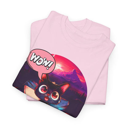 Wow! Gamer Cat" T-Shirt / Geschenk / Katzenliebhaber /Zocken / gaming / Comic / Katze