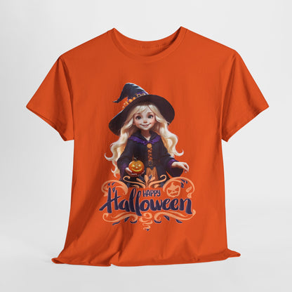 Halloween Witch Tee, Spooky Cute Shirt, Holiday Costume Apparel, Costume Party Top, October Festive T-Shirt