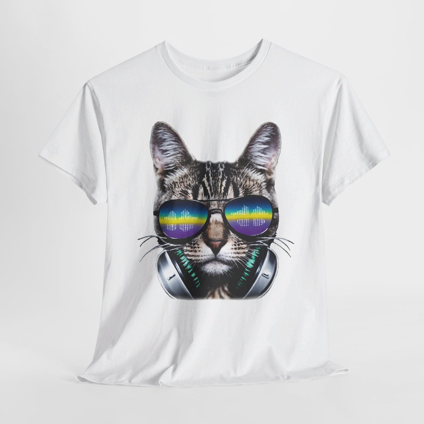 Groovy DJ Cat T-Shirt / Geschenk / Katzenliebhaber /Zocken / gaming / Comic / Katze / Kopfhörer / Musik / Music