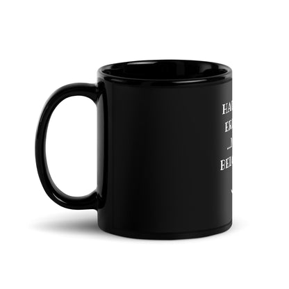 Mug noir brillant "Housework Done"