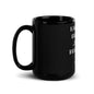 Mug noir brillant "Housework Done"