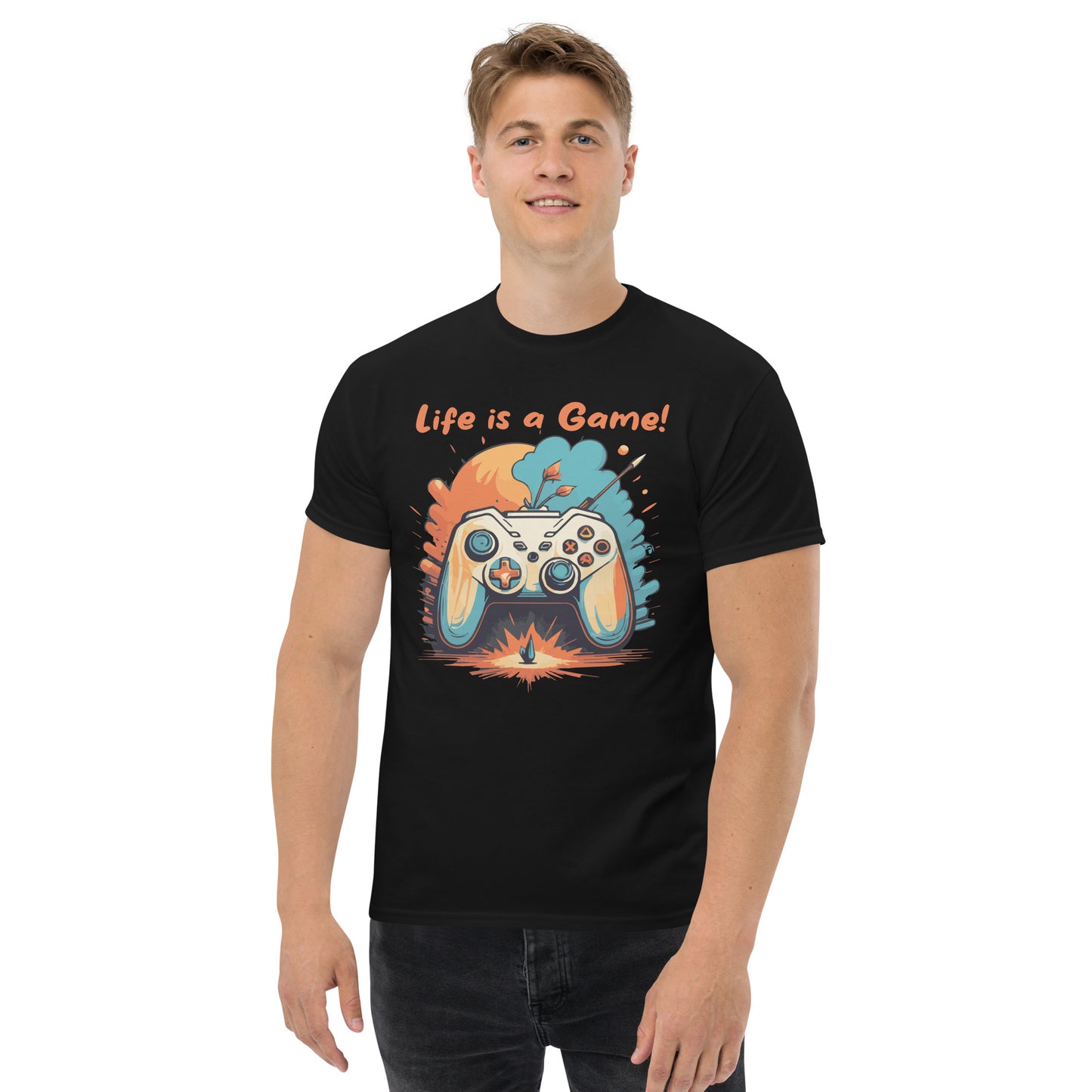 Klassisches Herren-T-Shirt Life is a Game